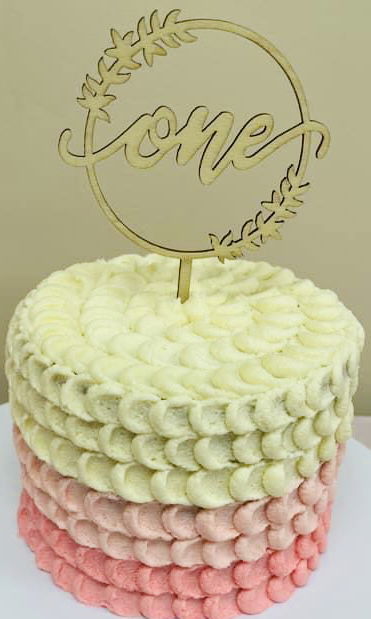 2 Layer Vanilla Cake with Buttercream Frosting