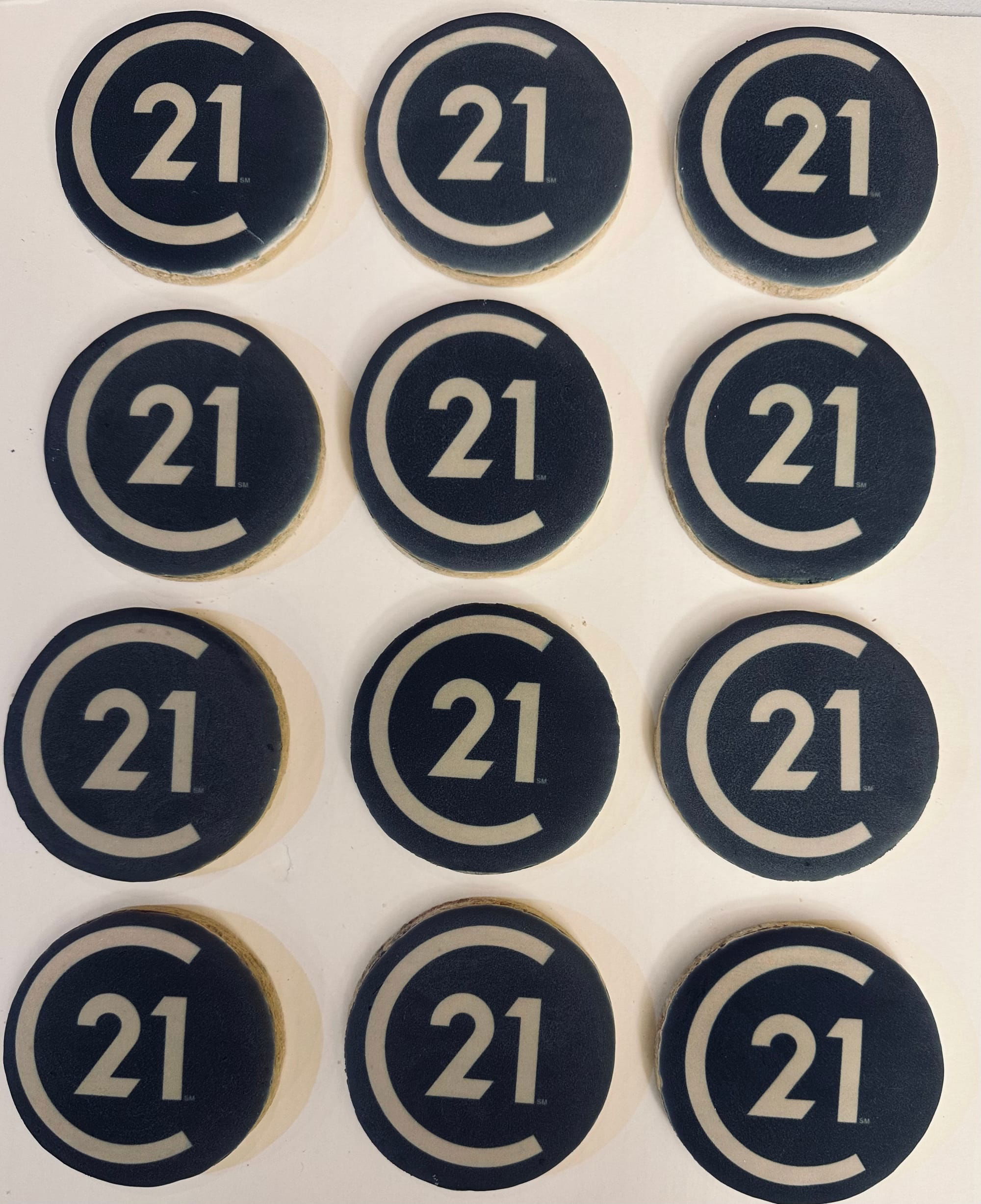 Company Logo Royal Icing Sugar Cookies with Images