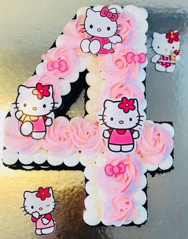 Hello Kitty Face Cake Topper Set – Bling Your Cake