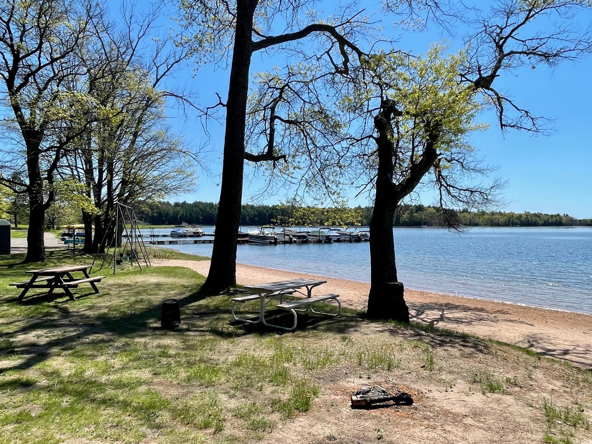 Private Beach at Birch Island Lake