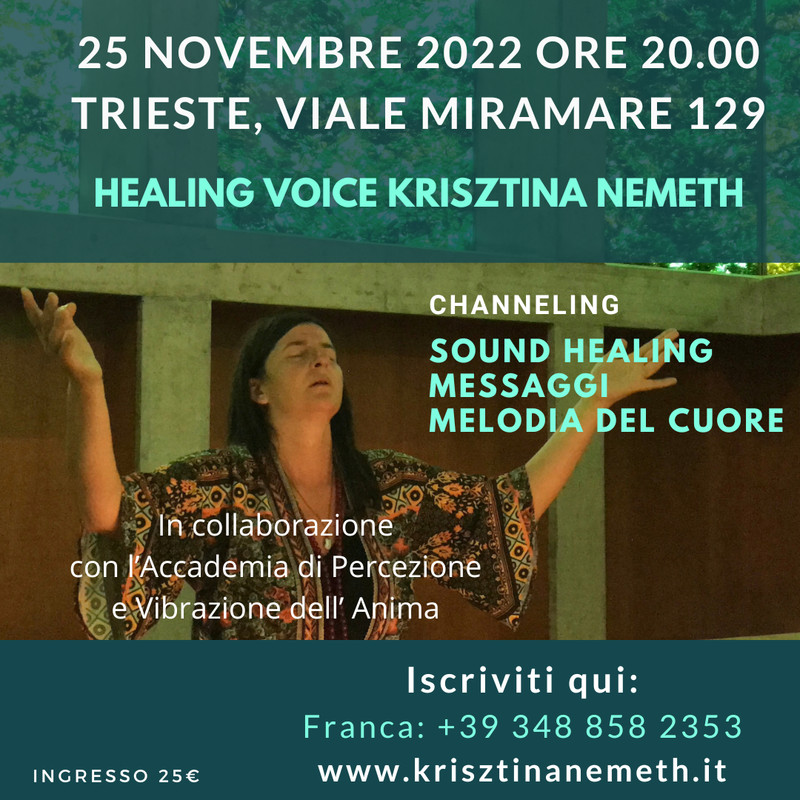 Healing Voice a Trieste in italiano