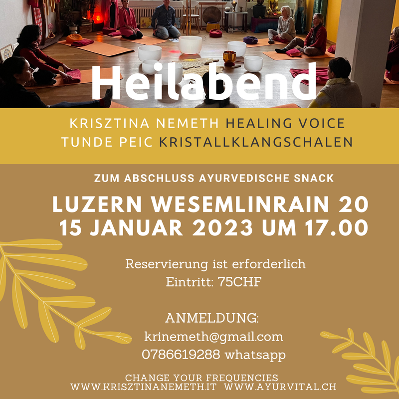Klangheilabend in Luzern (CH) auf deutsch