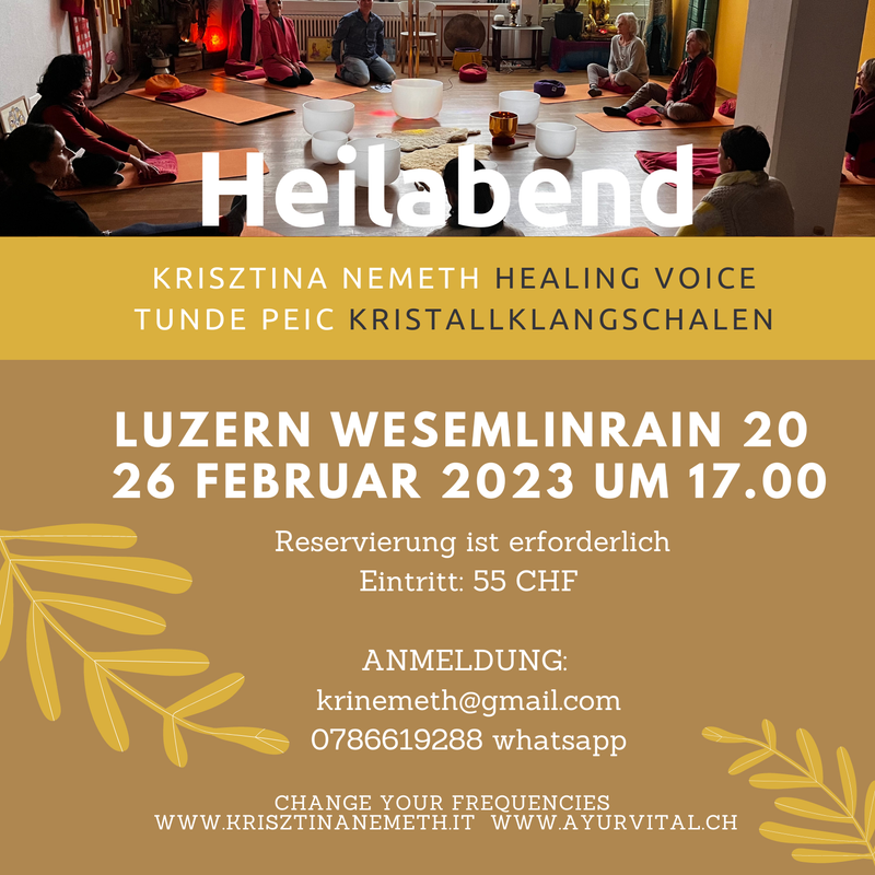 Klangheilabend in Luzern auf deutsch