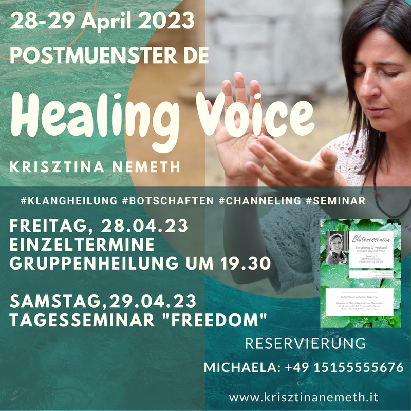 Healing Voice in Postmuenster DE auf deutsch