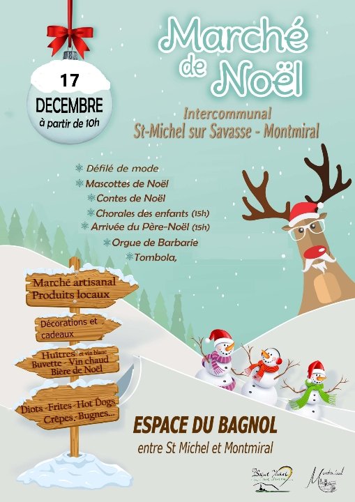 Marché de Noel de Montmiral et Saint Miçhel sur Savasse