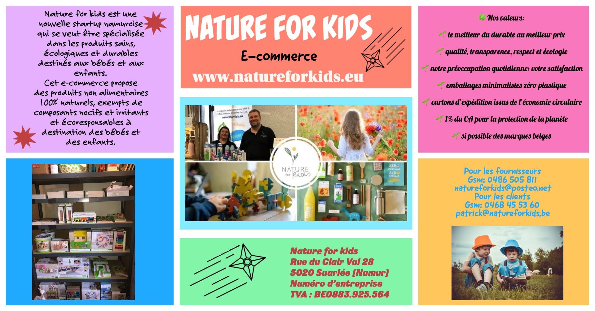 Naturel forKids c'est des produits sains, écologiques et durables destinés aux bébés et aux enfants.