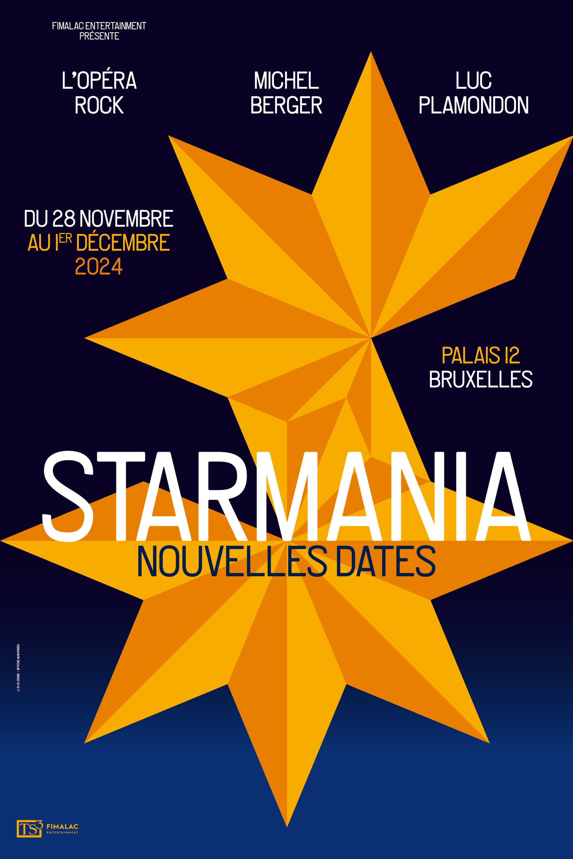STARMANIA L'OPÉRA ROCK EN BELGIQUE ( 2024)