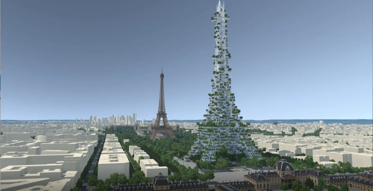פרויקט חדשני: תאום וירטואלי של מגדל אייפל יסייע לקידום תכנון ובנייה של ערים ירוקות יותר