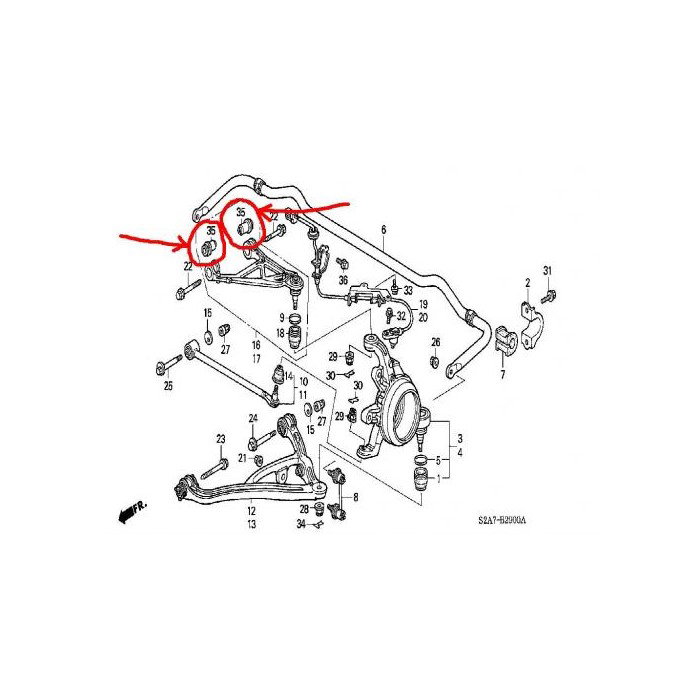 BOXI 2 pz Barra stabilizzatrice Anteriore Sway Bar Links Fit per Nissan