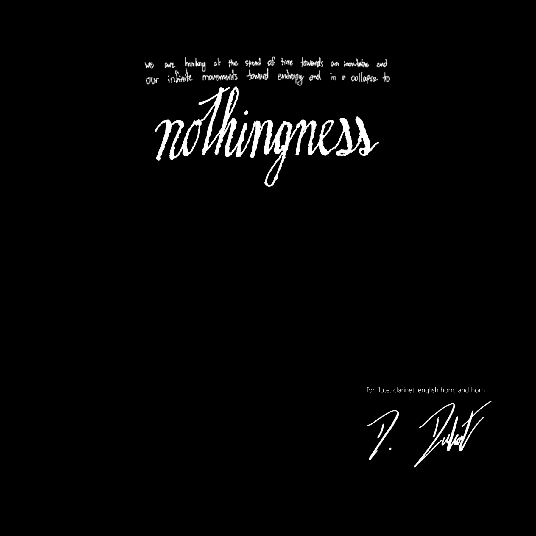 M&M Music Press, LLC Publishes “nothingness”
