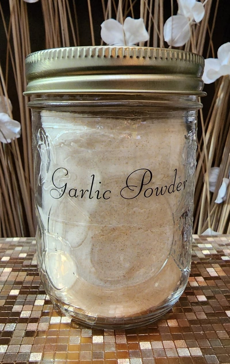 Garlic Powder Jar Shining Moonlight Gardens Inc.