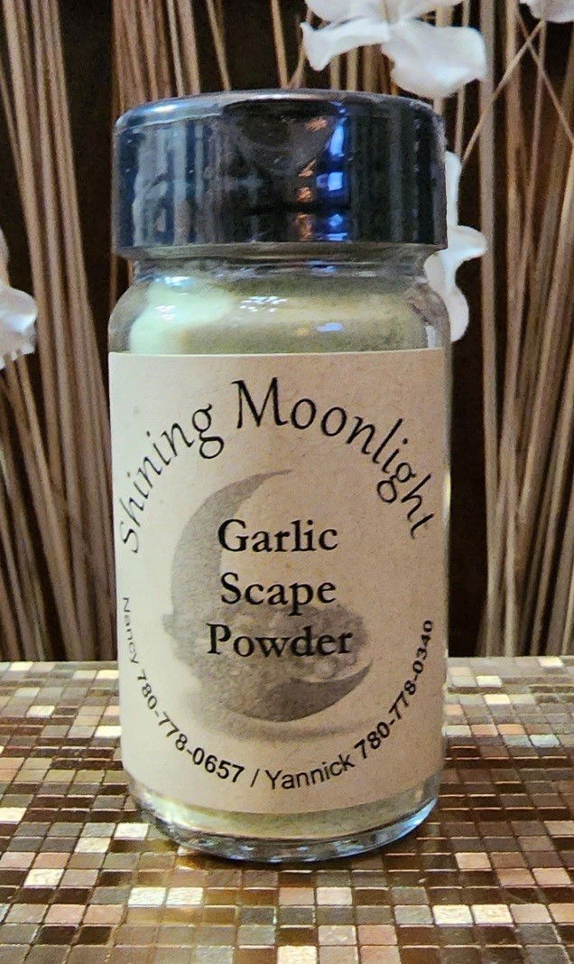 Garlic Scape Powder Shining Moonlight Gardens Inc.