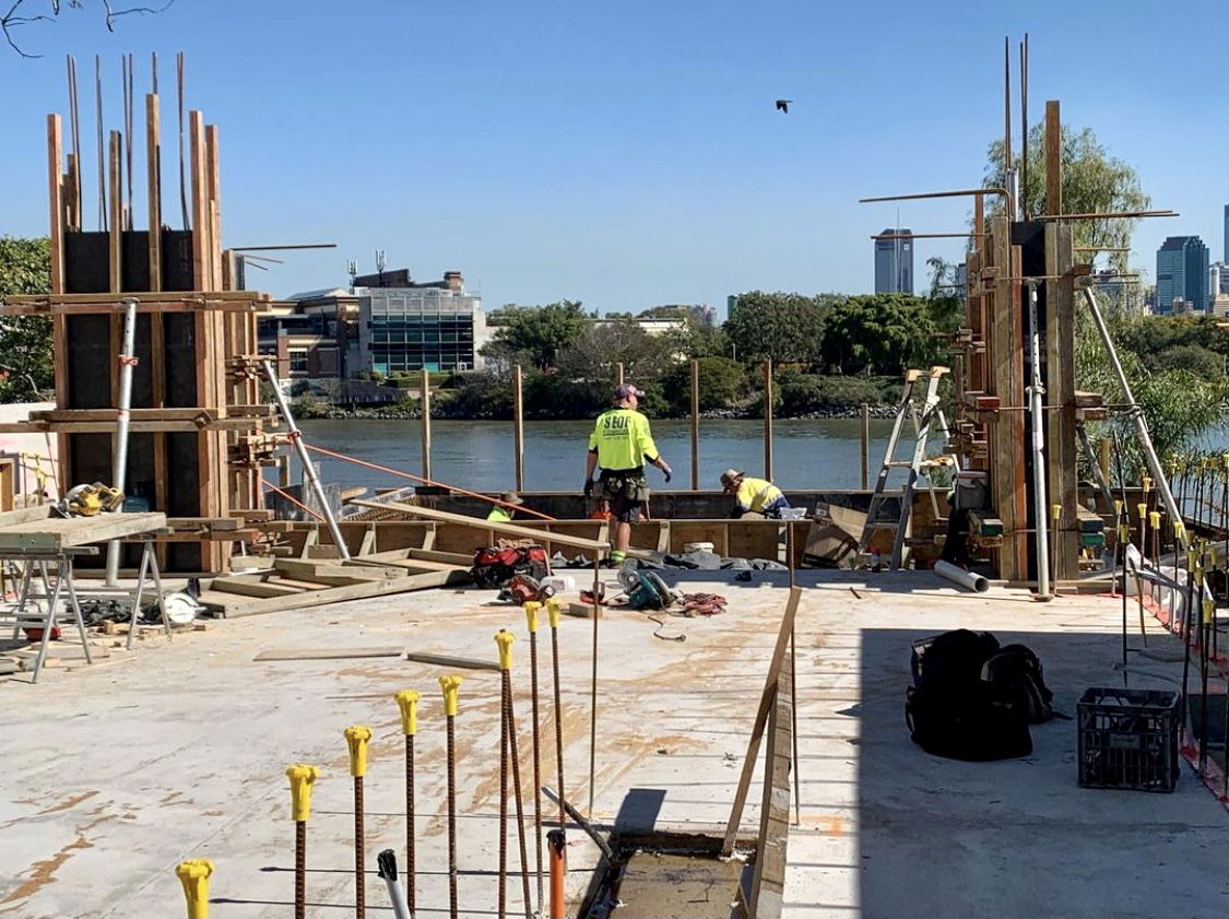 Columns First Level Brisbane River Project