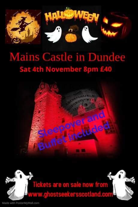 Halloween special sleepover in Mains Castle Dundee