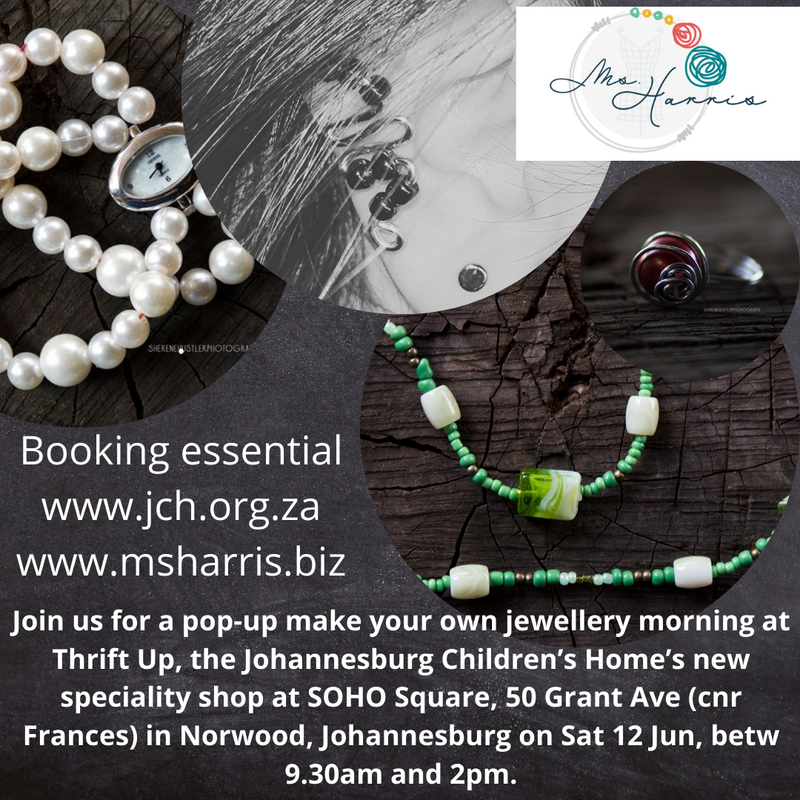 Jewellery making Pop-Up at Thrift Up for JCH