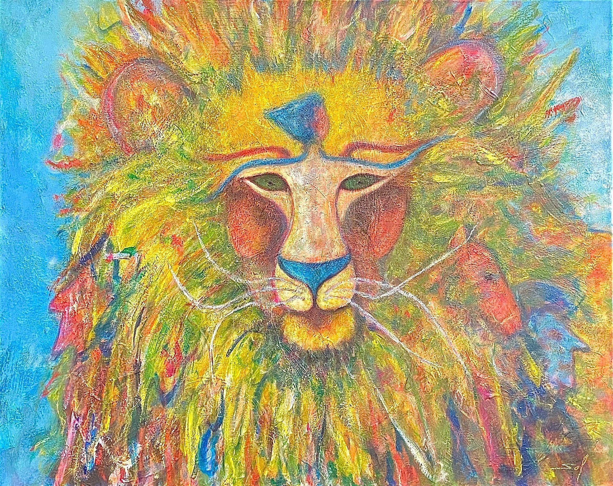 Lion habité - 60x80 - 2017
