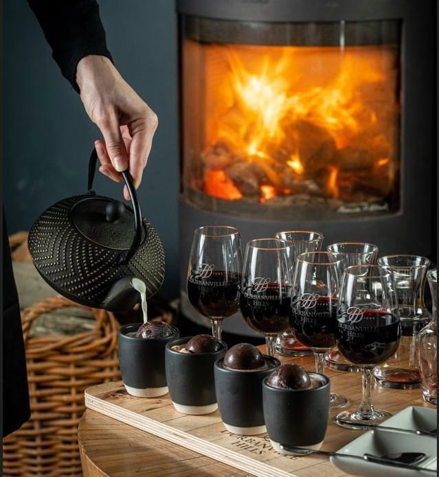 Hot chocolate and wine tasting at Durbanville Hills