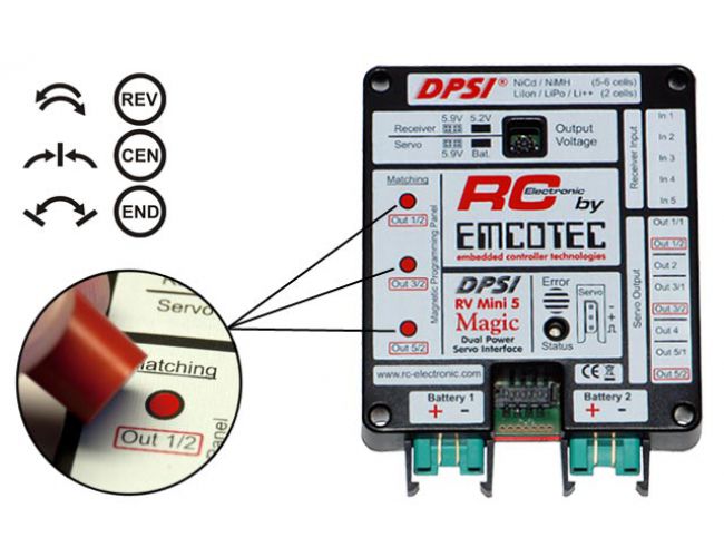 DPSI RV Mini 5 & gas cap switch SkyToysRC