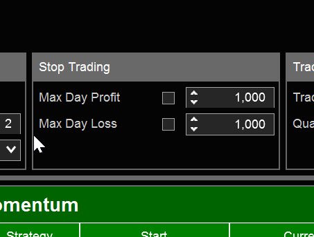 Stop Trading - Auto Entry