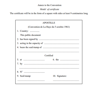 About the hague apostille convention  image