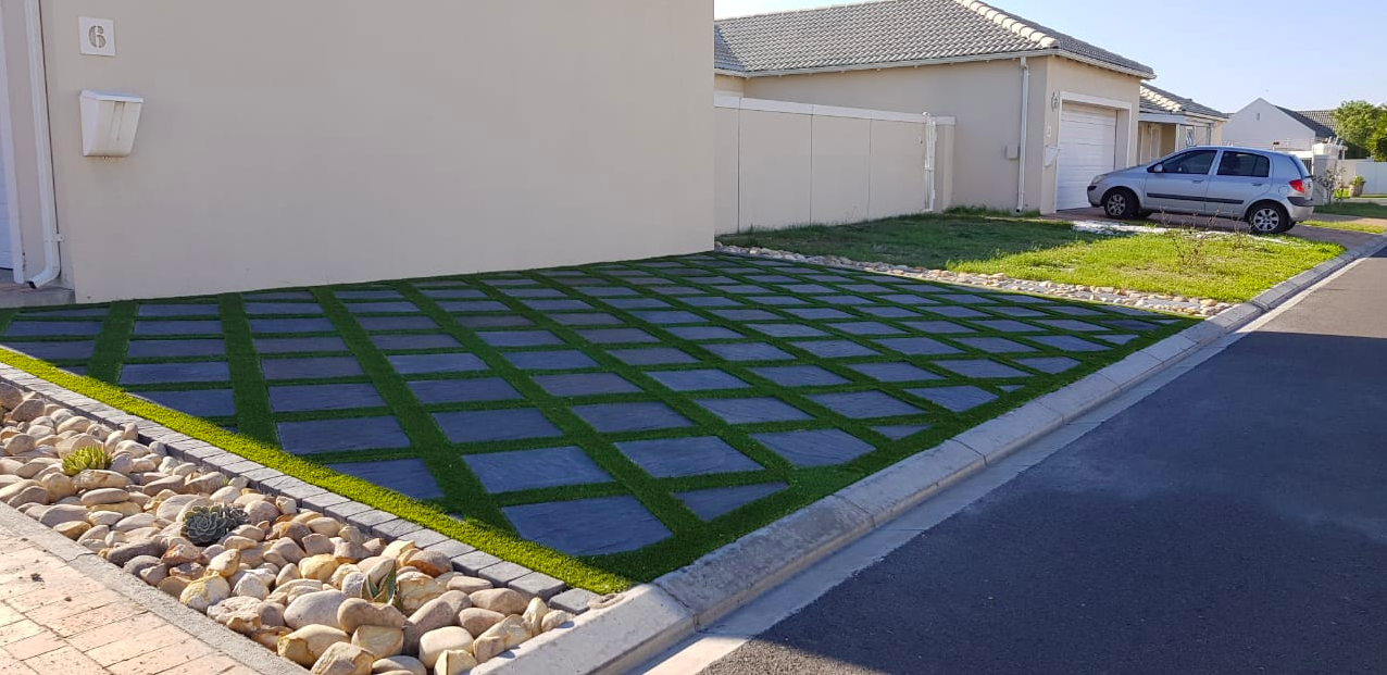 Urban Stone Paving Cape Town Garden Design Artificial Grass