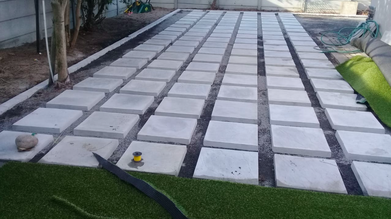Urban Stone Paving Cape Town Garden Design Artificial Grass