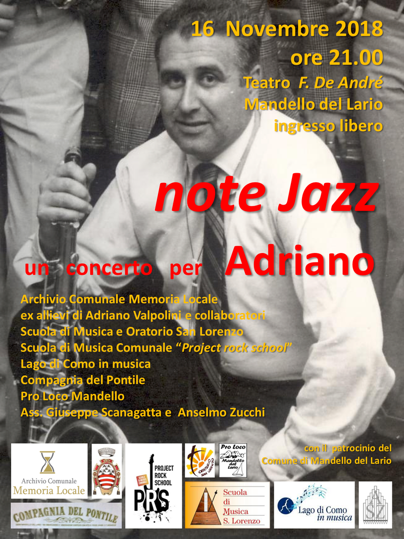 note Jazz un concerto per Adriano