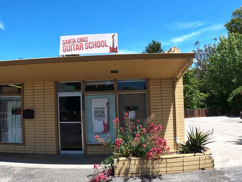 band rehearsal Space Santa Cruz Guitar School