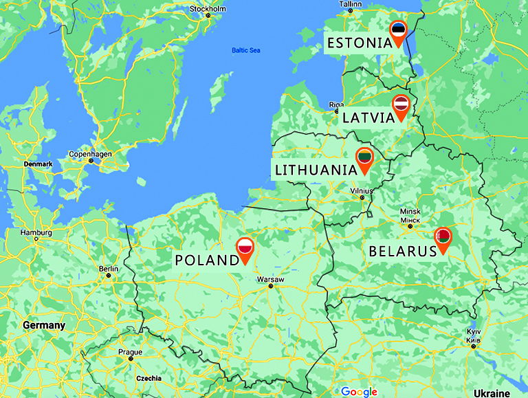 BALTIC STATES + BELARUS + POLAND 15 DAYS