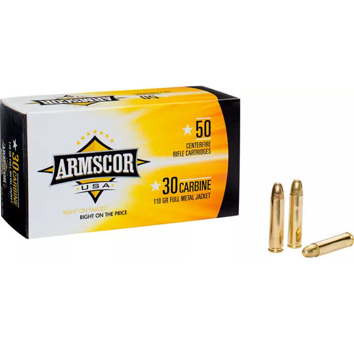 Armscor Precision Inc 30 Carbine 110 Grain Full Metal Jacket Centerfire Pistol Ammunition 5743