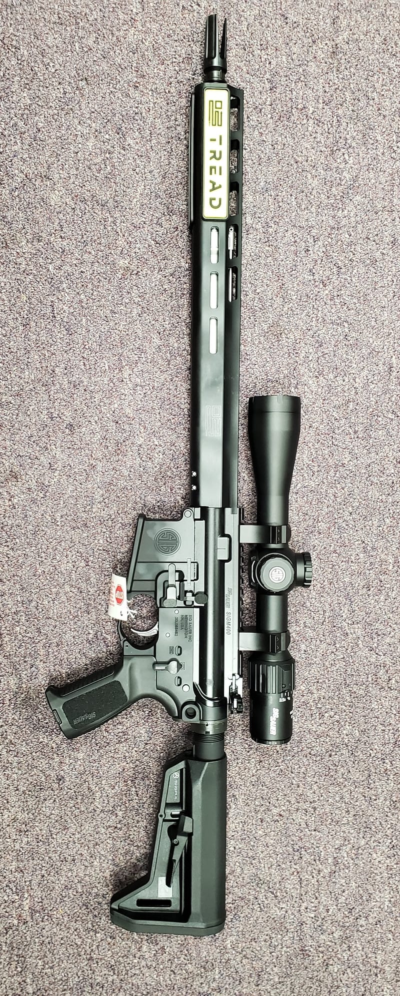 Sig Sauer M400 Tread Rifle/Scope Package, 5.56 NATO 16" Barrel, 3.5