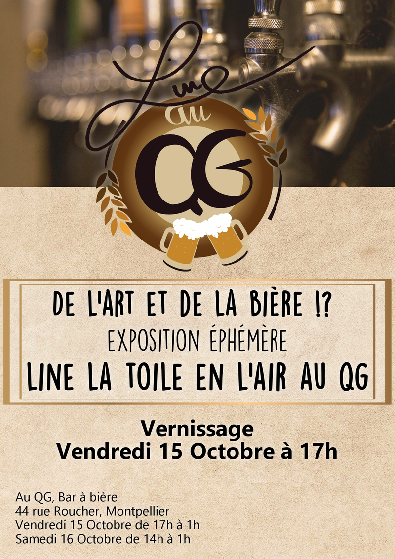 Exposition éphémère Au QG : De l'art et de la bière ?