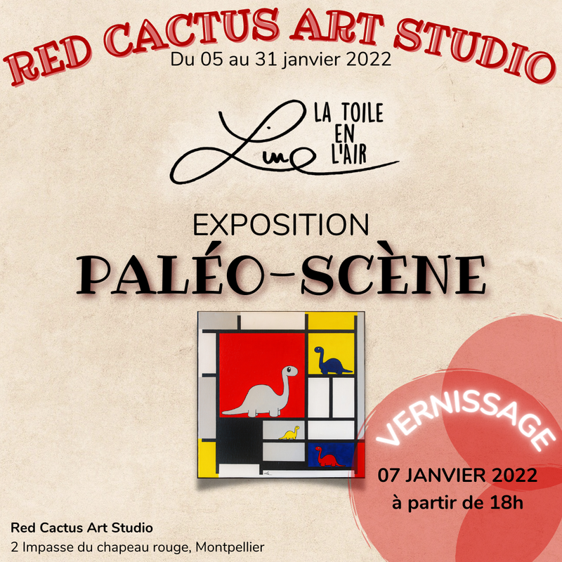 Exposition Paléo-Scène au Red Cactus Art Studio