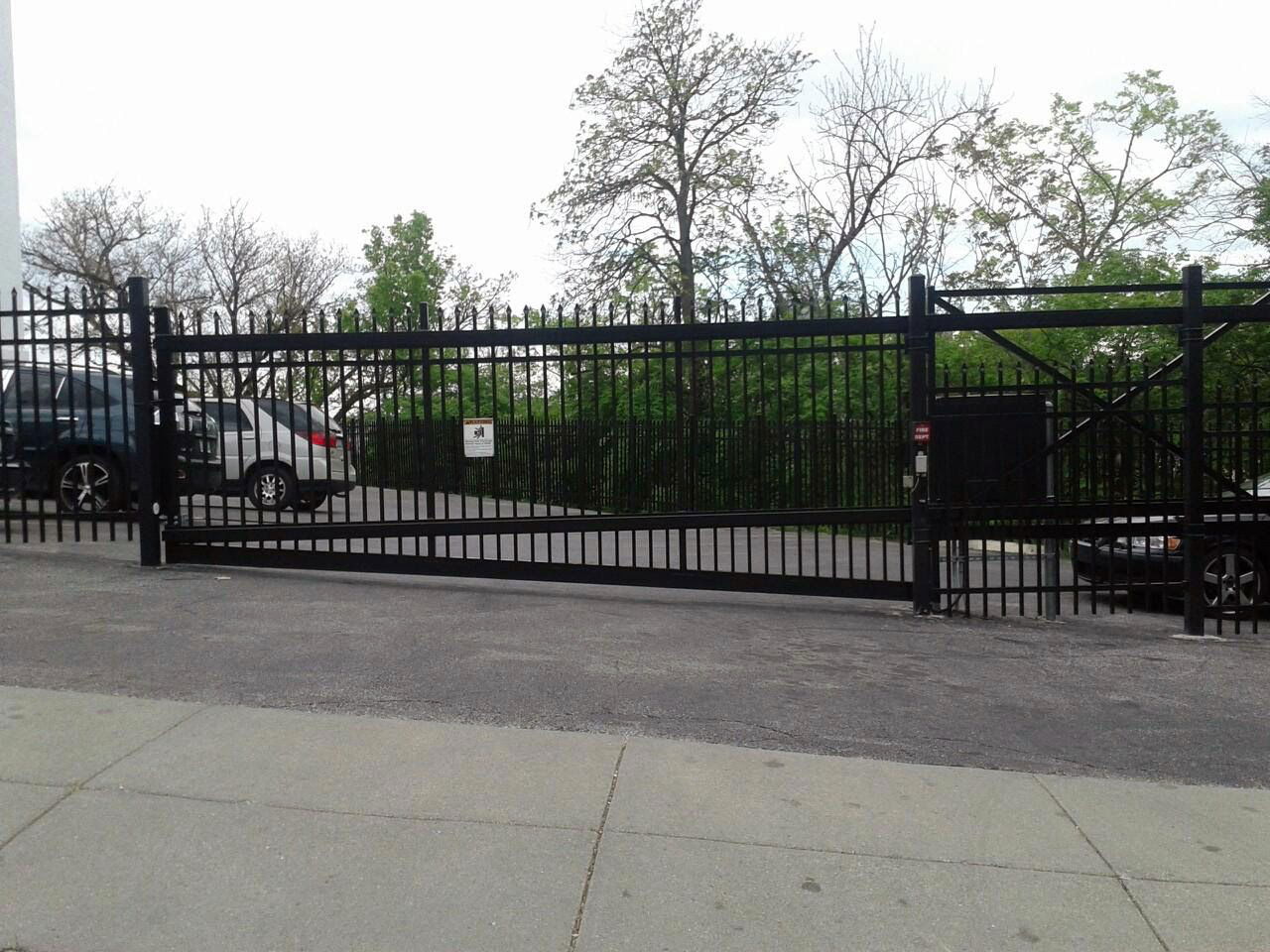 Graded Industrial Aluminum Gate In Cincinnati