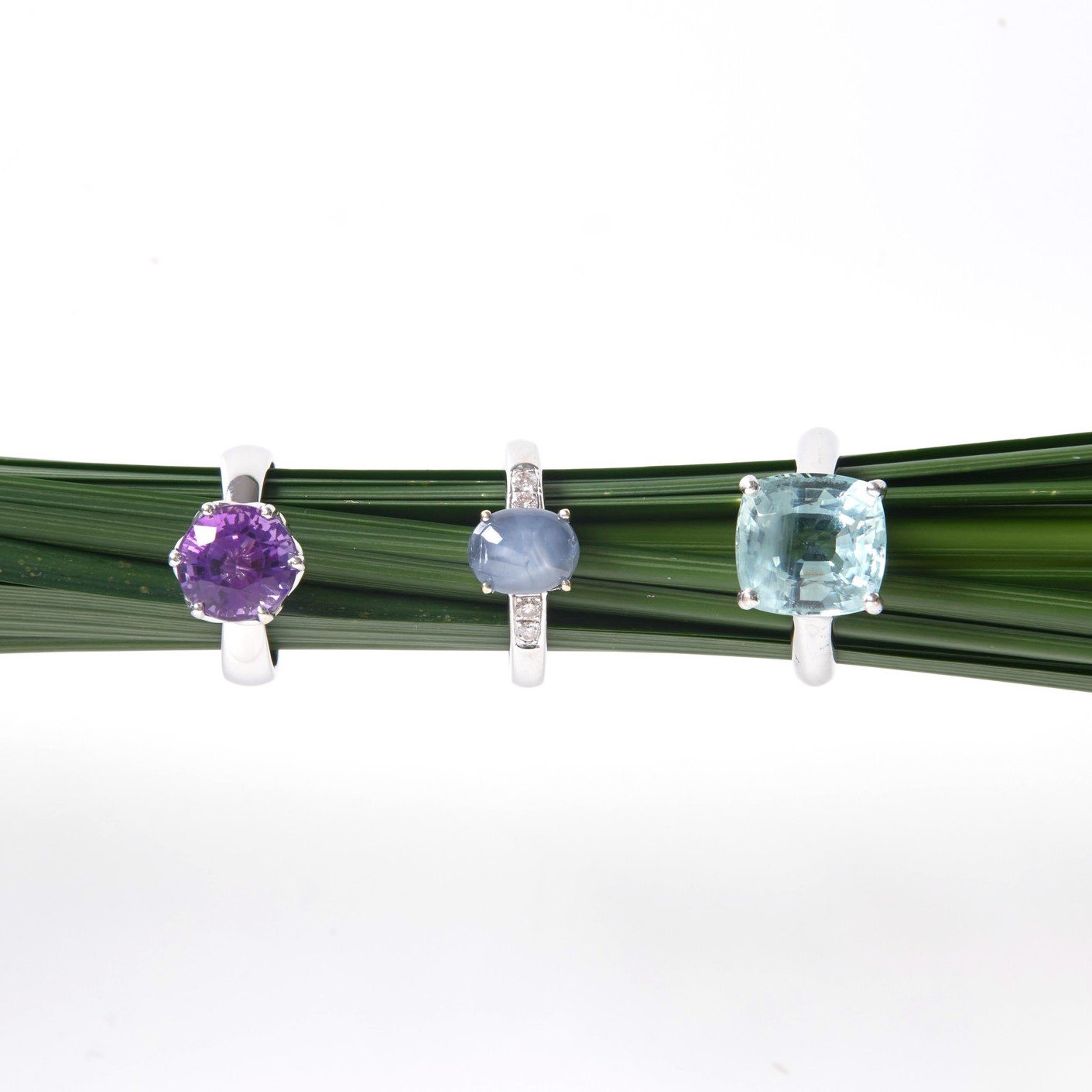 Natural Burmese Gemstone Rings