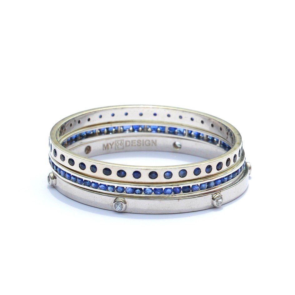 Collection of Sapphire Bangles