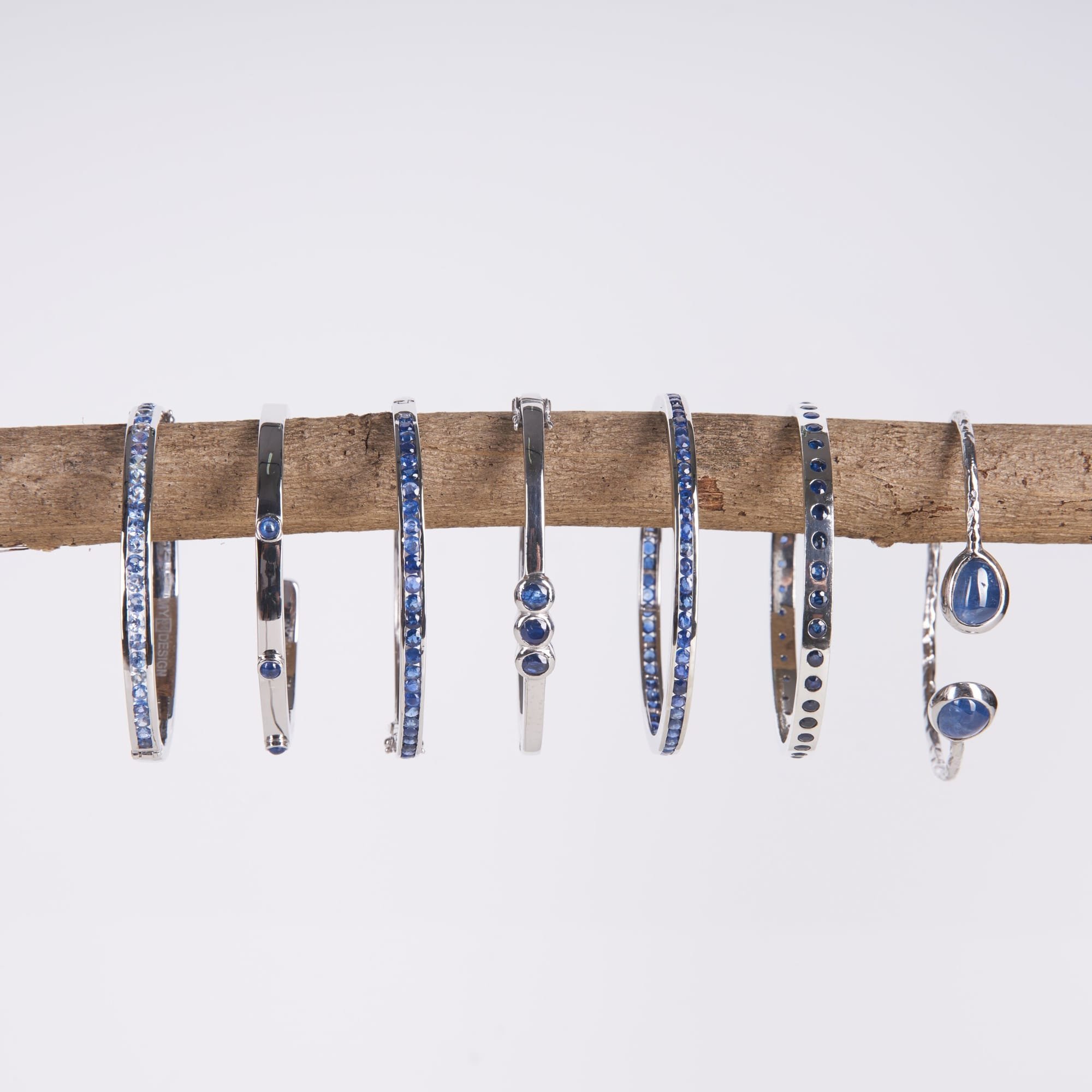 Collection of Sapphire Bangles
