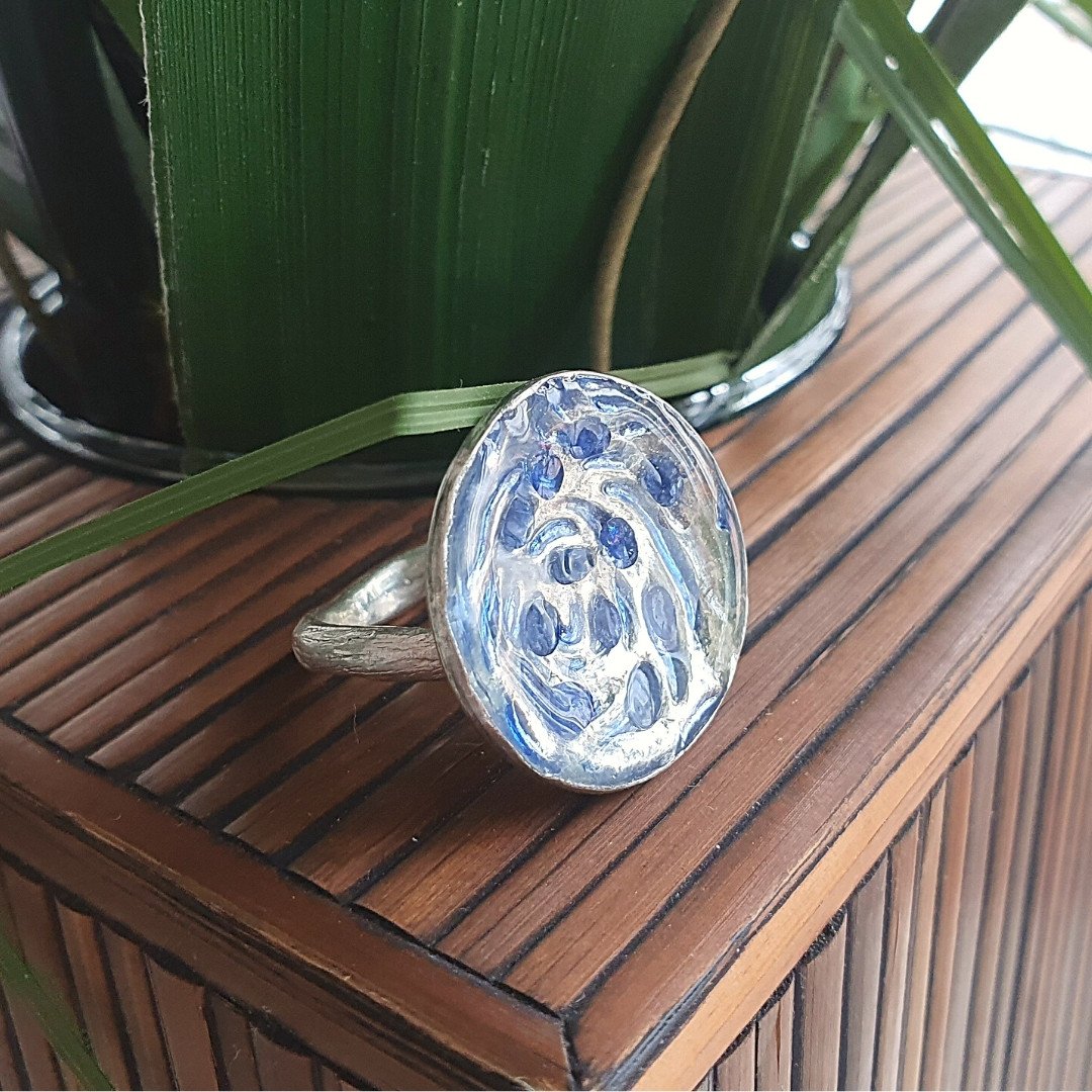 Tropical Garden Sapphire Ring