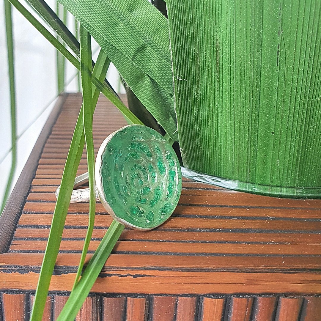 Tropical Garden Emerald Ring