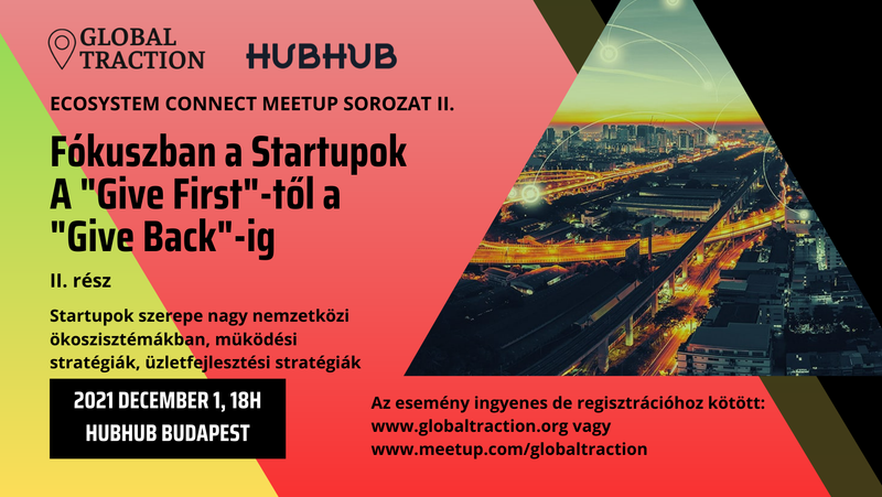 Ecosystem Connect II. Fókuszban a Startupok. A "Give First"-től a "Give Back"-ig