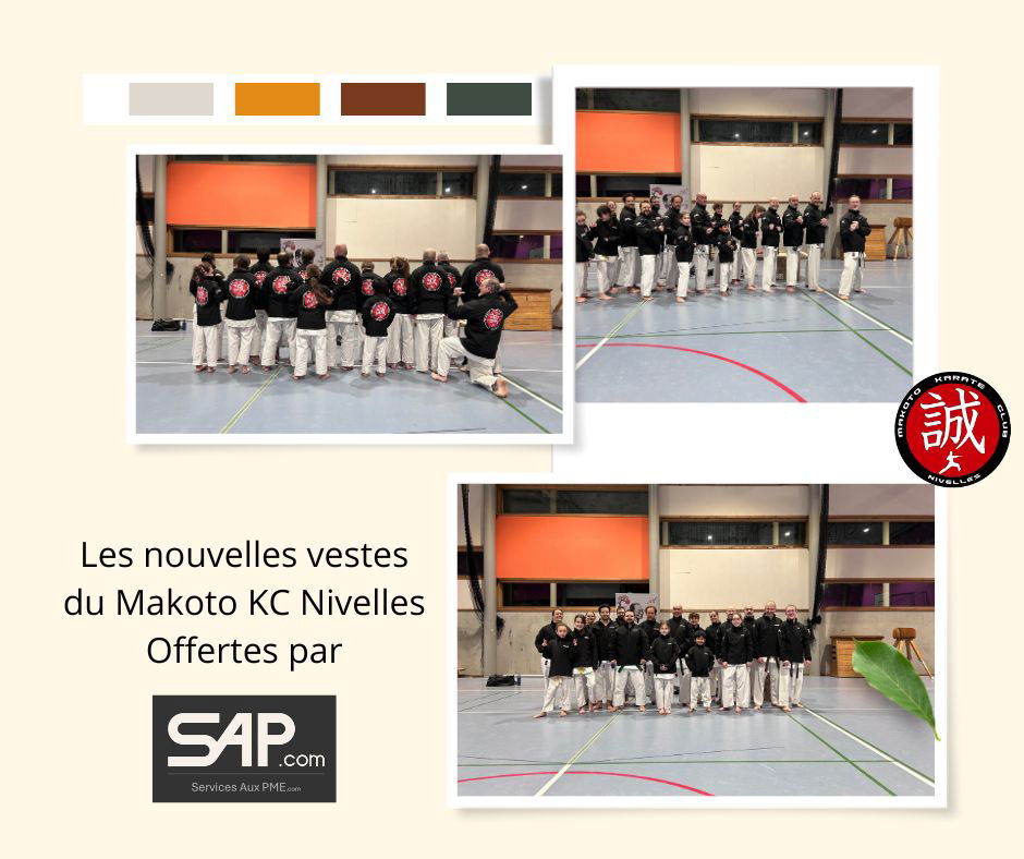 Vestes MAKOTO KARATÉ CLUB NIVELLES