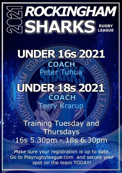 UNDER 16s & 18s TEAMS FOR 2021