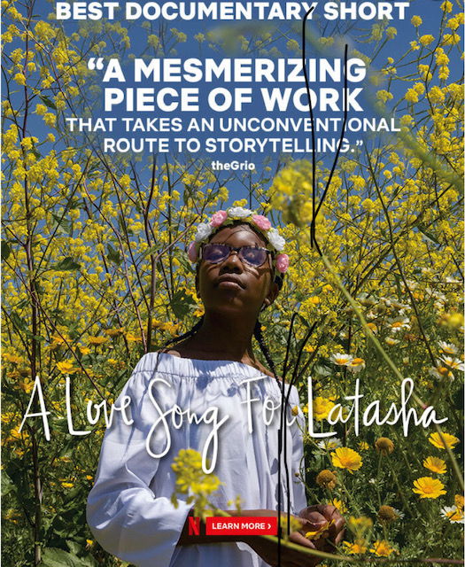 Netflix A Love Song For Latasha is officially nominated for an Academy Award!