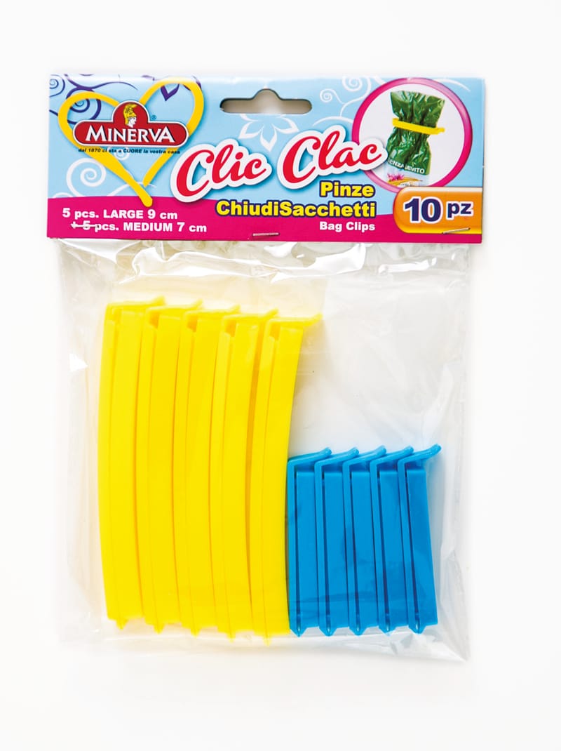 50 Clip Per Sacchetti Alimentari Colorate – Chiusura Ermetica 6-18 Cm Per Cucina