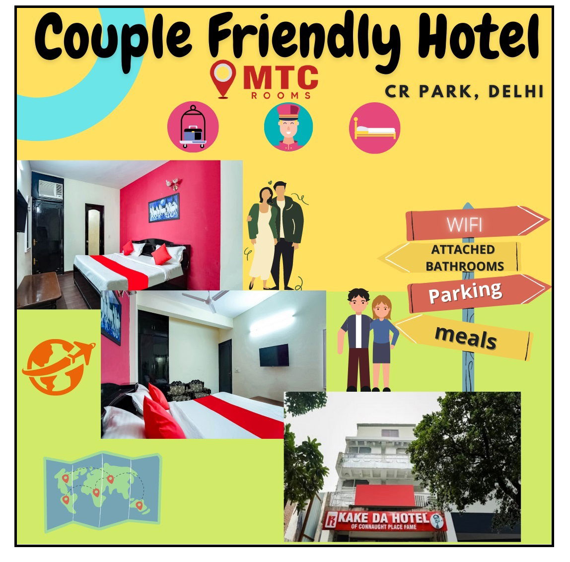 Hotel for Couples in Delhi Hotel for Unmarried couple in Delhi