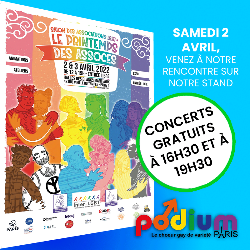 CONCERT GRATUIT 19H30 - PRINTEMPS DES ASSOCES 2022