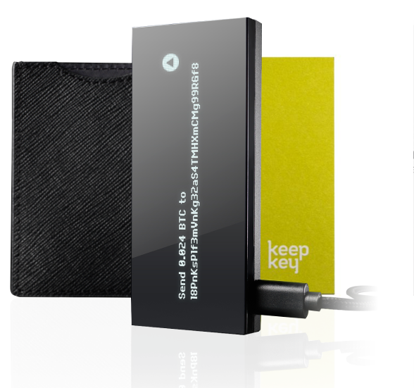 KeepKey Hardware Wallet, Gold, Mahogany Red, Starter Kit, and Doge