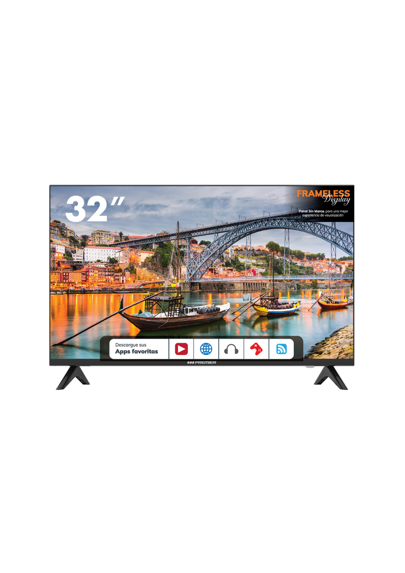 Productos Premier  Tv 40” fhd smart c/ dvb-t2, bt, sin marco, dolby,  android 11.0