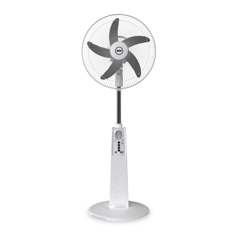 Ventilador 18 Pedestal Recargable 5 Aspas Premier AB-83935B - Deco Hogar