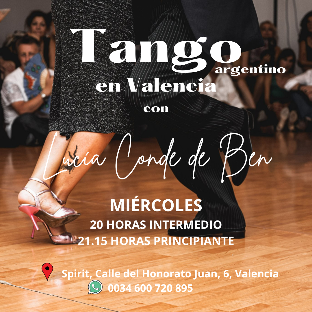 CLASES GRUPALES DE TANGO EN VALENCIA (suspendidas hasta nuevo aviso)